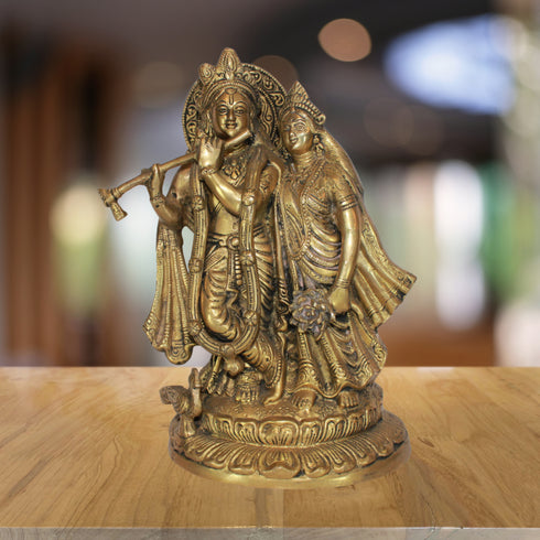 Brass Radha Krishna Idol 5940g